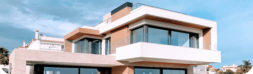 Premium real estate properties and architectural modern living spaces