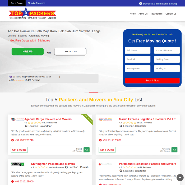 Packersmoversjalandhar