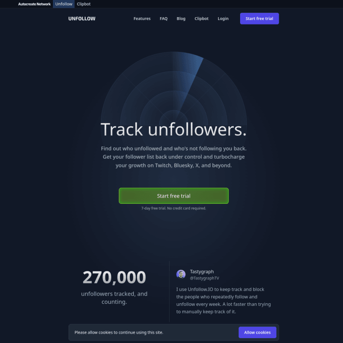 Unfollow