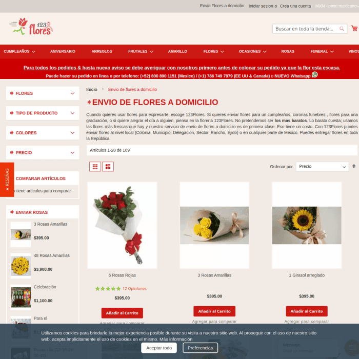 123flores Com Mx