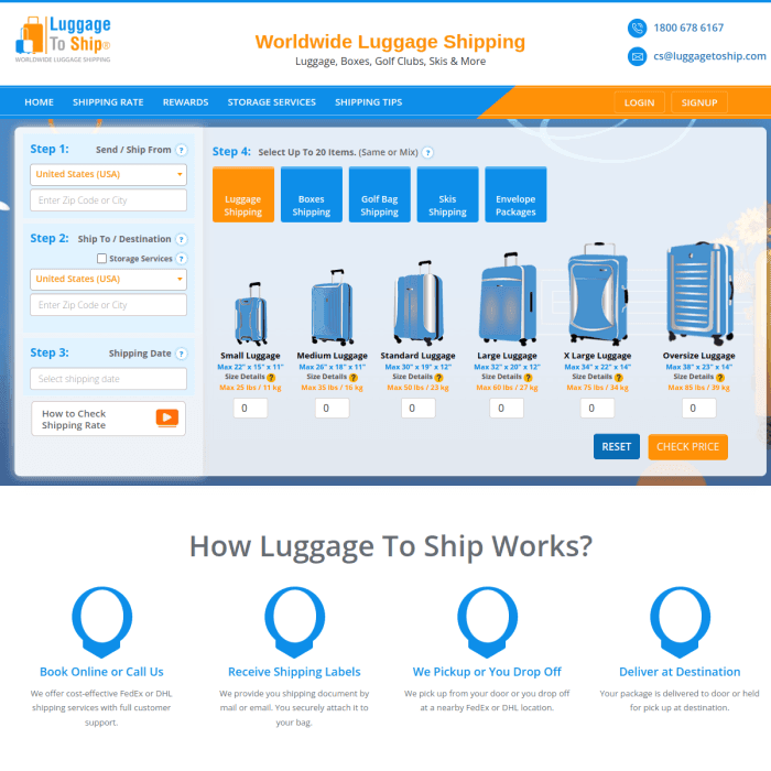 Luggagetoship