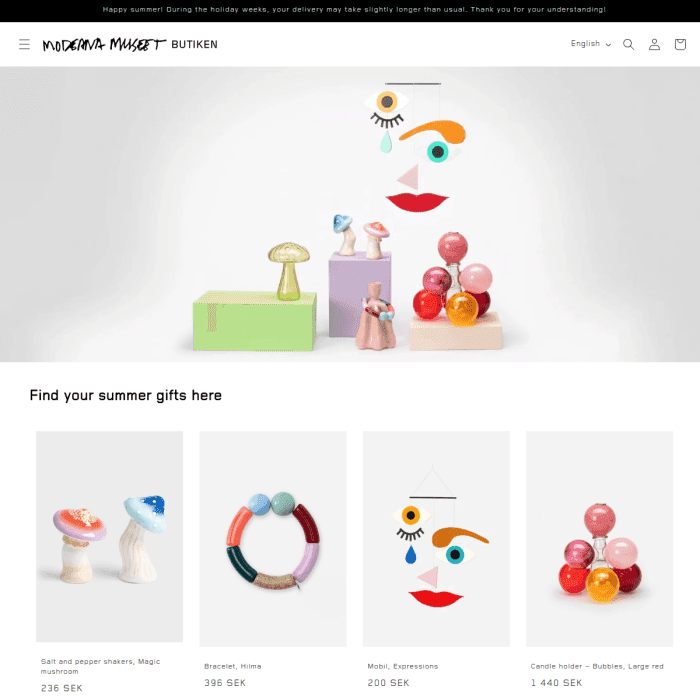 Webshop Modernamuseet Se