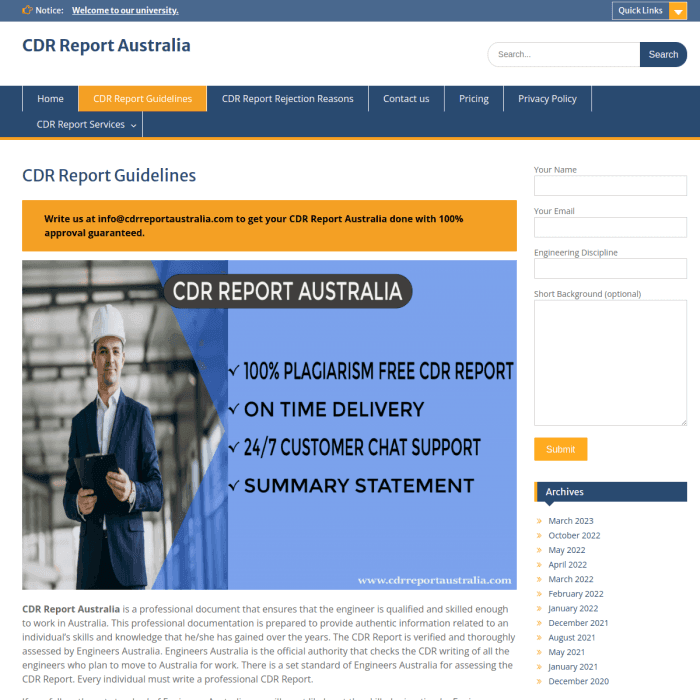 Cdrreportaustralia